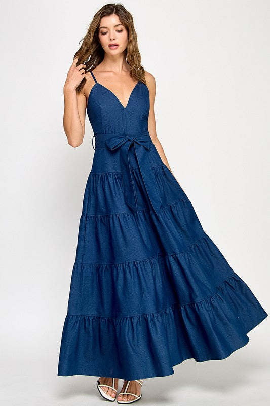 ARANZA DENIM DRESS
