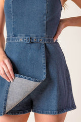 ANTONELLA DENIM ROMPER