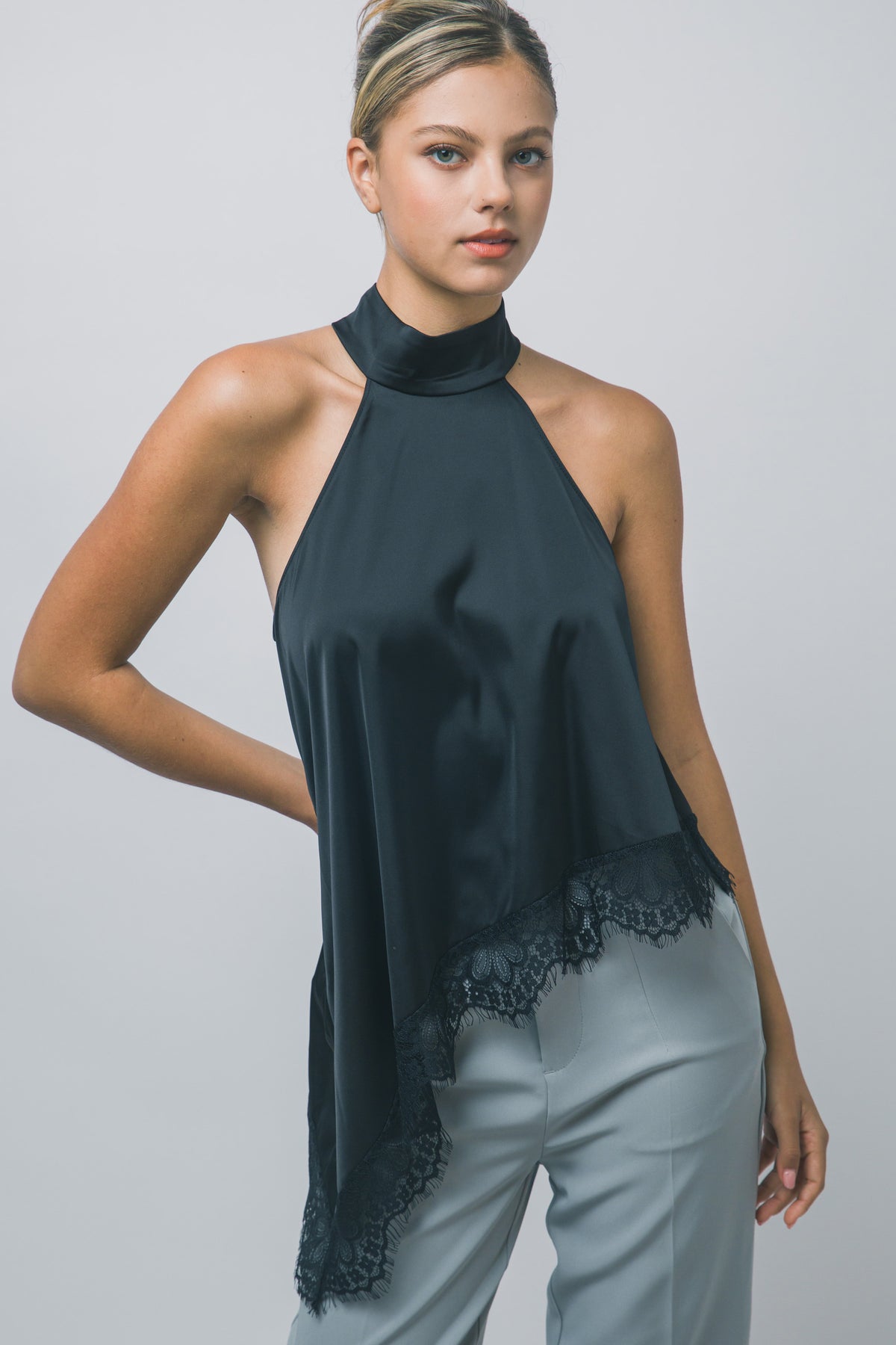 GIANNA SATIN TOP
