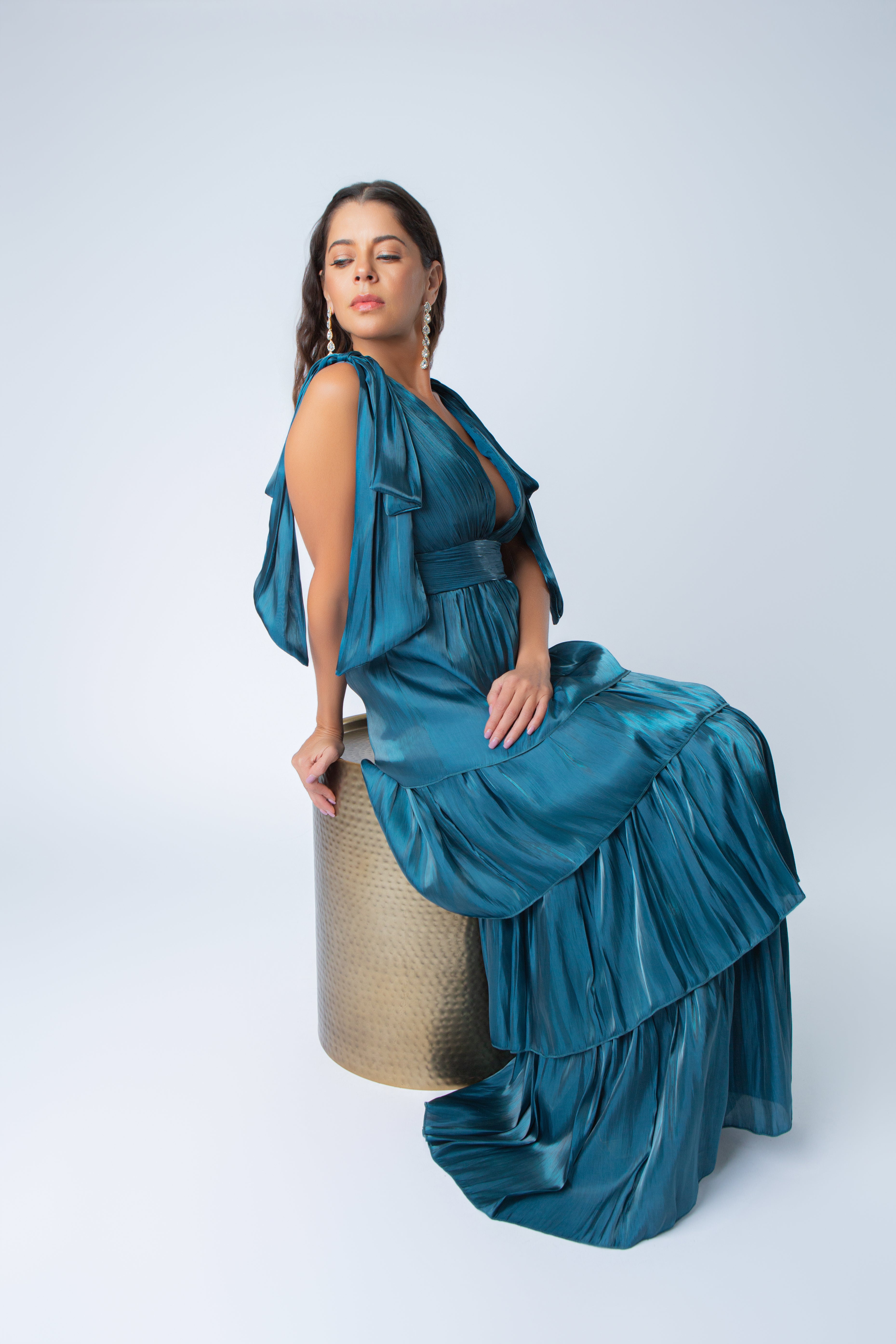 kamila satin maxi dress make it a veiled eid in our Kamila Satin Maxi Dress