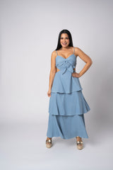 VALENTINA DENIM MAXI DRESS