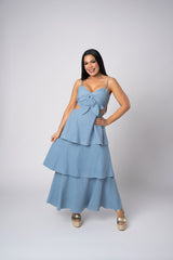 VALENTINA DENIM MAXI DRESS