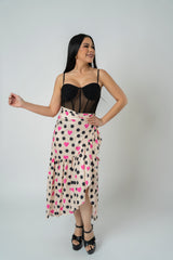 JENNIFER HEARTS PRINT SKIRT