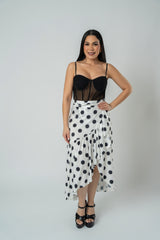 JENNIFER POLKA DOT SKIRT