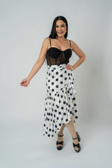JENNIFER POLKA DOT SKIRT