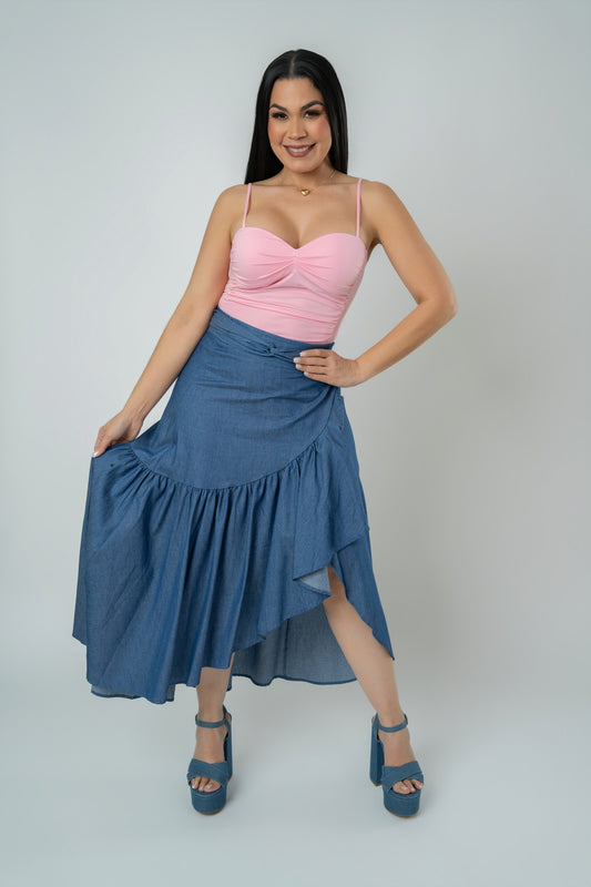 JENNIFER DENIM SKIRT