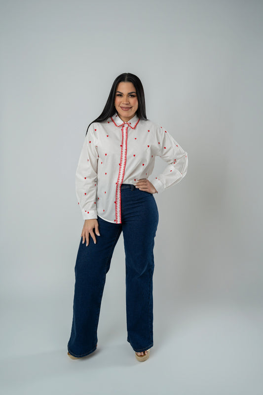 MARILUZ HEARTS SHIRT