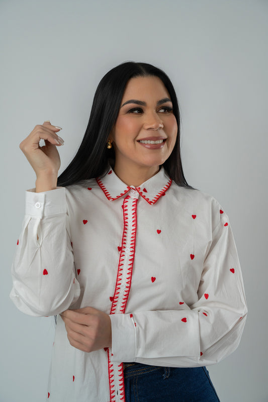 MARILUZ HEARTS SHIRT