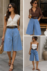 GLORIANNY DENIM BERMUDA SHORTS