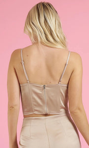 CLEO TAUPE TOP