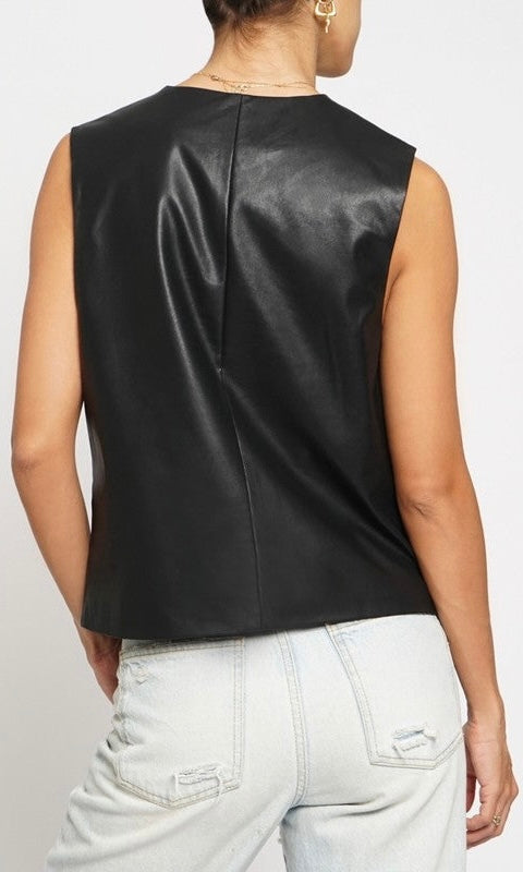 MARENA LEATHER VEST