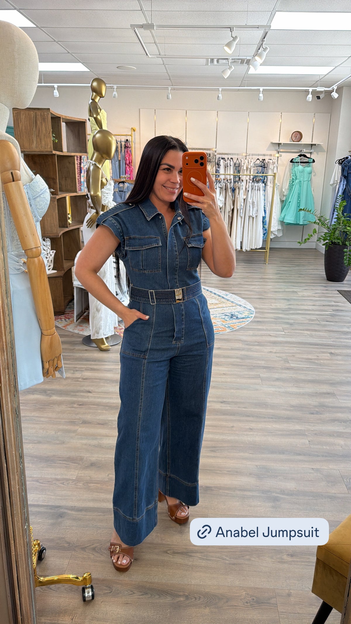 ANABEL DENIM JUMPSUIT