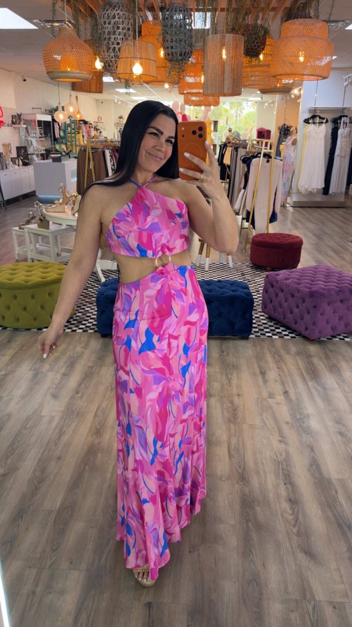 AMALIA PRINT MAXI DRESS