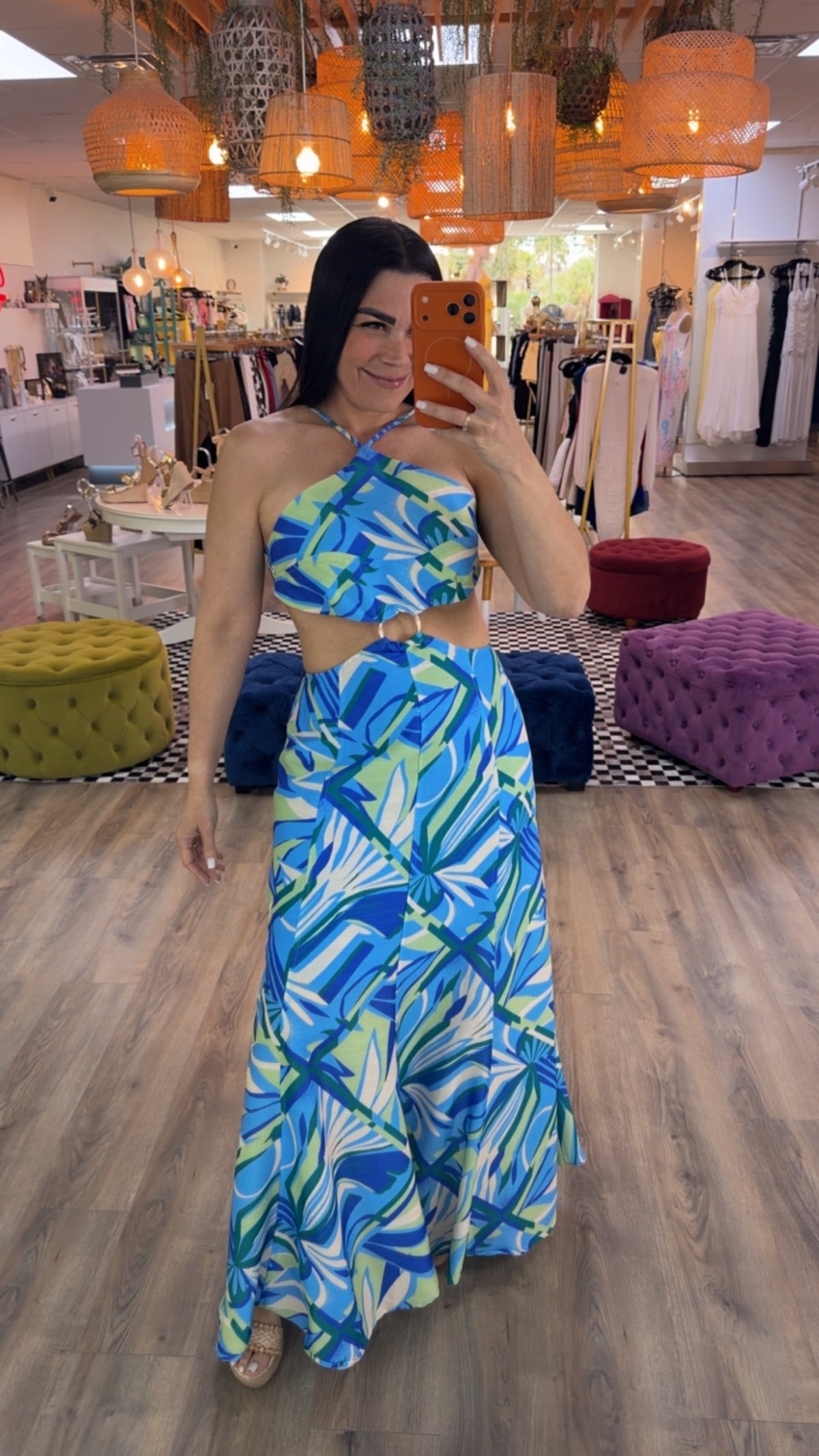 VANESSA PRINT MAXI DRESS