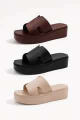 IRENE FLAT PLATFORM SANDALS