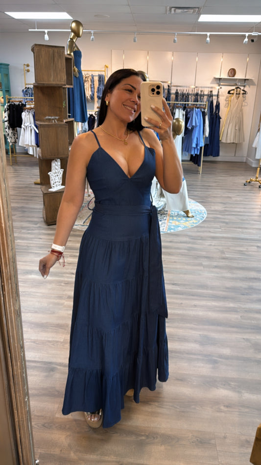 ARANZA DENIM DRESS