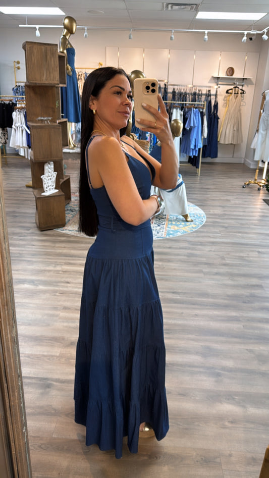 ARANZA DENIM DRESS