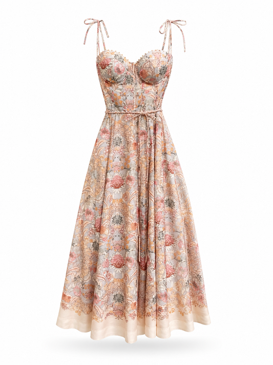 HANNA PRINT MIDI DRESS