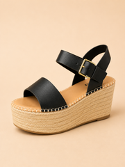 NERITZA BLACK SANDALS