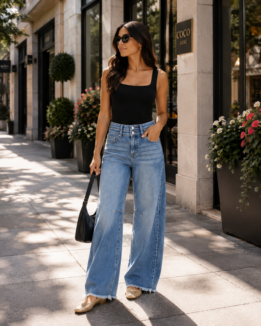 SILVIA BARREL JEANS
