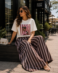 CORALIA STRIPE PALAZZO PANTS