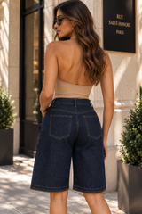 ANGELICA DENIM BERMUDA SHORTS