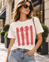 AMORE DOLCE VITA PRINT T-SHIRT