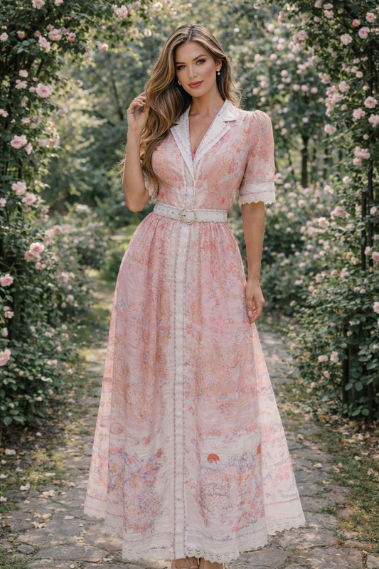 ELEONOR MAXI DRESS M / PINK ELEONOR MAXI DRESS M / PINK