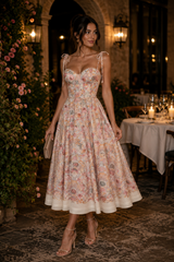 HANNA PRINT MIDI DRESS
