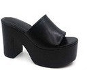LESLIE BLACK SANDALS
