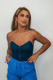 LINDA DENIM TOP
