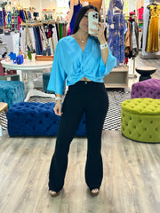 GINETTE NEON BLUE TOP