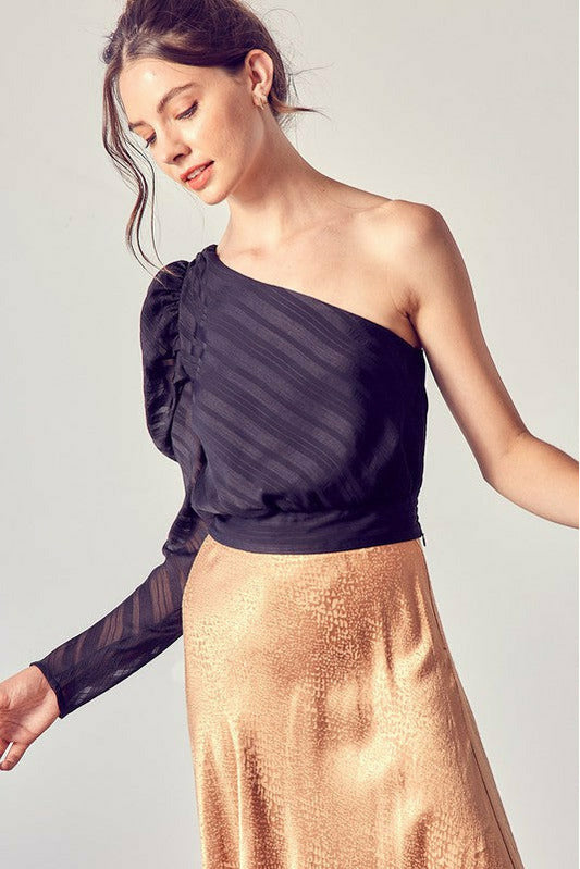 ARIANNY BLACK CROP TOP