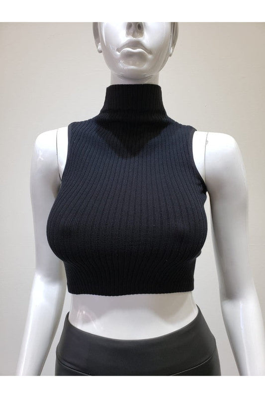 LOGAN BLACK CROP TOP