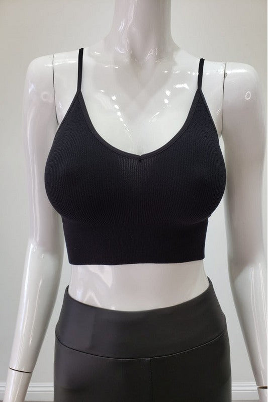 LUCRESIA BLACK CROP TOP