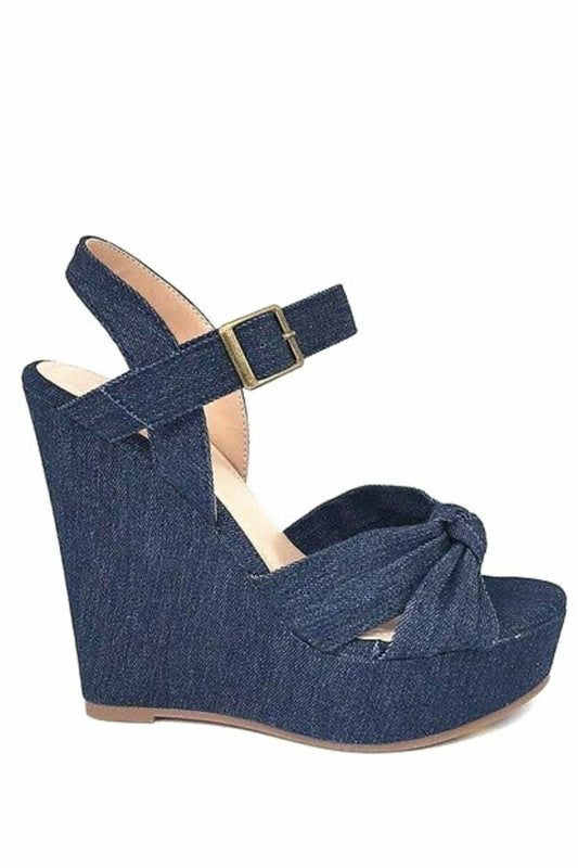 VIOLET DENIM SANDALS